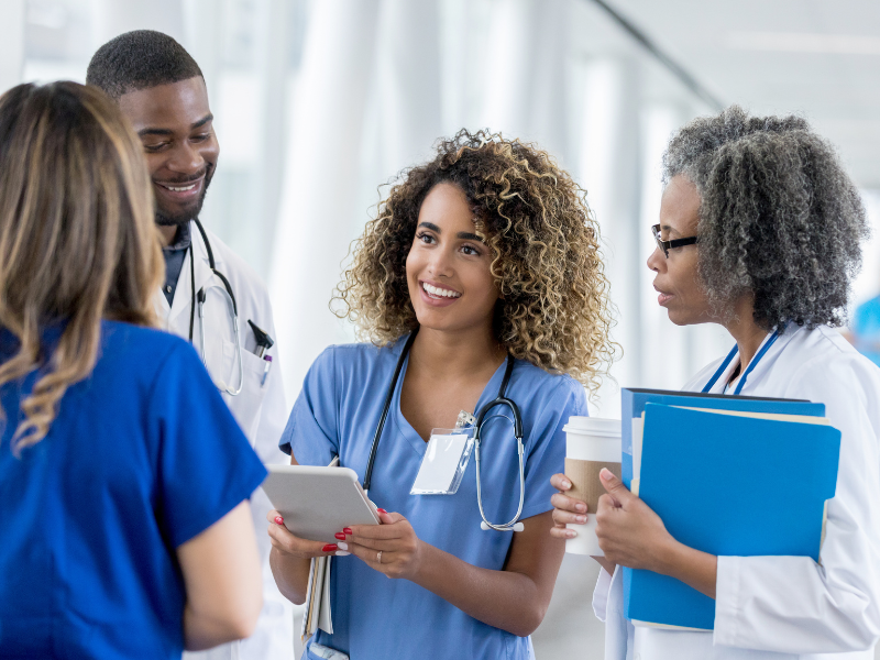 A photo of burn care team members. 