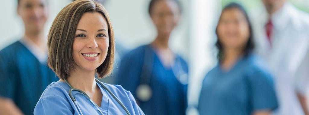 A photo of a nurse. 