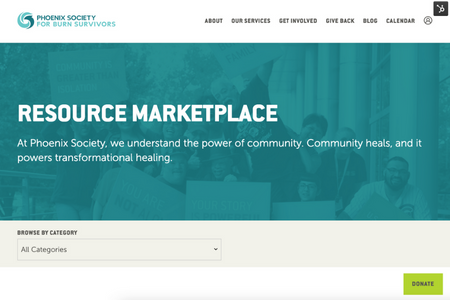 A photo of the resource marketplace