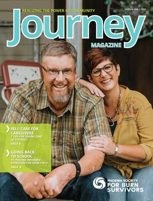 Cover - Journey Magazine - 2023 Edition One - Phoenix Society for Burn Survivors